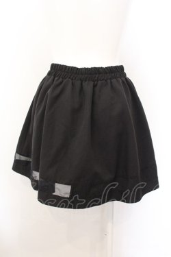 画像3: NieR Clothing / 裾シースルーミニスカート【STITCH】  ブラック O-24-11-06-016-PU-SK-IG-ZT1114