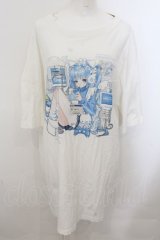 ililil / ねこみみてんしちゃんTシャツver2 F ホワイト O-24-11-07-059-PU-TS-YM-OS