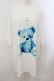 画像1: TRAVAS TOKYO / 2023 Furry bear BIG Tシャツ F ホワイトｘサックス O-24-11-07-062-PU-TS-YM-OS (1)