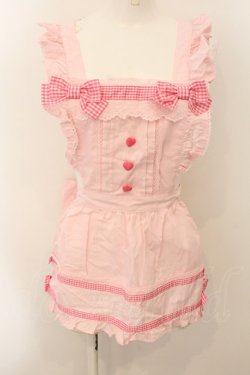 画像1: Angelic Pretty / Fancy Ribbonエプロン  ピンク O-24-11-07-010-AP-OP-OW-OS