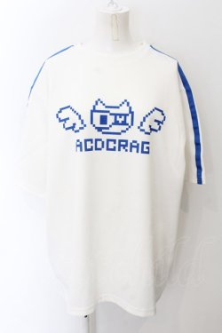 画像1: ACDC RAG / ドットネコ T  シロ×アオ O-24-11-14-030-PU-TS-IG-OS