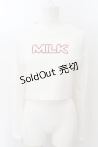 MILK / MILKショート L.S Tee  シロ O-24-11-22-005-ML-TO-OW-OS