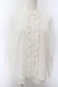 Jane Marple Dans Le Salon / Vintage Lace Collar Blouse M シロ O-24-11-25-083-JM-BL-OW-OS