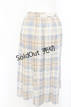 画像3: Jane Marple / Royal drums Tartan check 2face skirt M ベージュ O-24-11-25-092-JM-SK-OW-OS