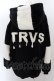 画像4: TRAVAS TOKYO / Drip Logo Faux Fur Hoodie ブルゾンパーカー F ブラックｘホワイト O-24-11-26-056-PU-CO-YM-OS (4)