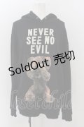 MILKBOY / NEVER SEE NO EVIL HOODIE  ブラック O-24-11-26-058-MB-TO-YM-OS