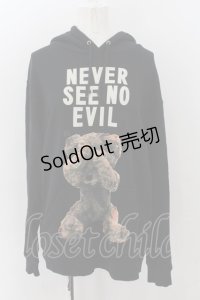 MILKBOY / NEVER SEE NO EVIL HOODIE  ブラック O-24-11-26-058-MB-TO-YM-OS