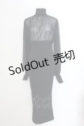 medenius / See-through Dress  ブラック O-24-11-26-085-GO-OP-OW-OS