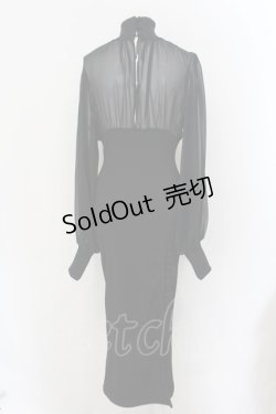 画像3: medenius / See-through Dress  ブラック O-24-11-26-085-GO-OP-OW-OS