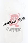 HYSTERIC GLAMOUR / ファックベアロングタンク  ホワイト O-24-11-28-050-PU-TO-IG-OS