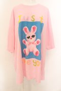 Candy Stripper / JUST LIKE YOU BIG BIG TEE 2 ピンク O-24-11-28-067-PU-TS-IG-OS