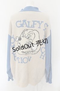 GALFY / 色渋ジップカーデ 大型犬（XL） ベージュ×ブラウン O-24-11-29-053-PU-TO-OW-OS