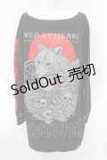 KILL STAR / Wild At HeartロングTシャツ XL ブラック×レッド O-24-11-29-055-SL-TO-OW-OS