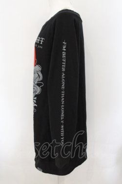 画像2: KILL STAR / Wild At HeartロングTシャツ XL ブラック×レッド O-24-11-29-055-SL-TO-OW-OS