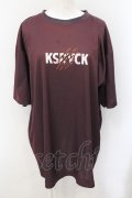 KRY CLOTHING / 「K0332T」Tシャツ  濃小豆色 O-24-11-29-059-EL-TO-OW-OS