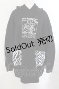 KRY CLOTHING / 「99%」裏起毛ロング丈パーカー  ブラック O-24-11-29-062-EL-JA-OW-OS