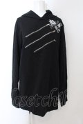 NieR Clothing / 3ZIPパーカー  ブラック O-24-11-30-111-PU-TO-OW-OS