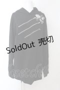 NieR Clothing / 3ZIPパーカー  ブラック O-24-11-30-111-PU-TO-OW-OS