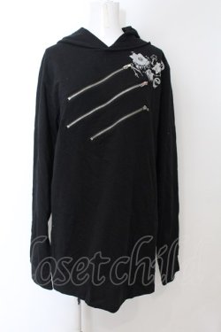 画像1: NieR Clothing / 3ZIPパーカー  ブラック O-24-11-30-111-PU-TO-OW-OS