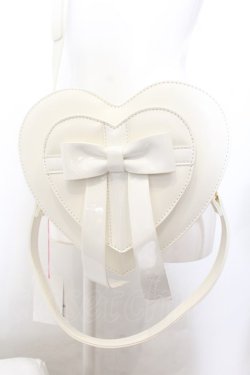 画像1: Angelic Pretty / Cross Heartショルダーバッグ  ホワイト O-24-11-30-118-AP-BG-OW-OS