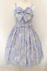 Angelic Pretty / SPACE TOYSジャンパースカート  サックス O-24-12-05-009-AP-OP-OW-OS