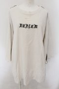 REFLEM / ダブルショルダージップデザインTシャツ F ホワイト O-24-12-05-016-PU-TO-YM-OS