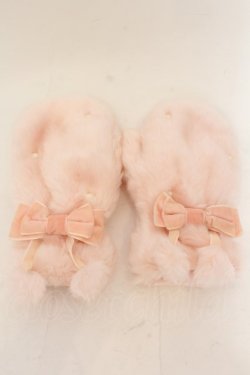 画像1: Angelic Pretty / もこもこ冬コモノSET ファーミトン単品  ピンク O-24-12-12-058-AP-ZA-IG-OS