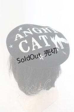 画像1: HELL CAT PUNKS / angry catベレー 58ｃｍ ブラック O-24-12-12-071-PU-AC-OW-OS