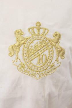 画像2: Angelic Pretty / Academyエンブレム刺繍プリーツカラーブラウス  アイボリー O-24-12-12-023-AP-BL-IG-OS