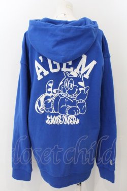 画像4: A’GEM / 猫CAT ZIP UP HOODIE　パーカー F ブルー O-24-12-13-037-PU-TO-YM-OS