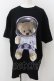 画像1: TRAVAS TOKYO / 宇宙服くまビッグTシャツ F ブラック O-24-12-13-043-PU-TS-YM-OS (1)