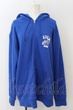 画像1: A’GEM / 猫CAT ZIP UP HOODIE　パーカー F ブルー O-24-12-13-037-PU-TO-YM-OS