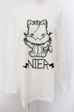 画像1: NieR Clothing / ミケプリントカットソー XL ホワイト O-24-12-14-035-PU-TO-IG-OS