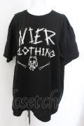 NieR Clothing / NieRちゃんptTシャツ 3XL ロゴ（ブラック） O-24-12-18-058-PU-TO-OW-OS