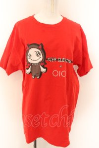 NieR Clothing / OIOI限定Tシャツ XL レッド O-24-12-18-059-PU-TS-OW-ZT051