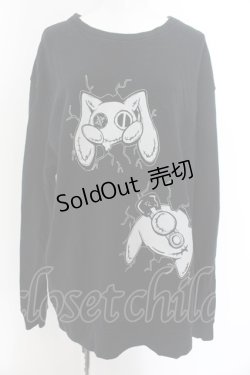 画像1: NieR Clothing / NieRちゃんptカットソー 2XL 壁破壊（ブラック） O-24-12-18-061-PU-TO-OW-ZT