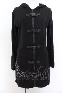 画像1: NieR Clothing / 5BUCKLE STYLISH ZIP OUTER F ブラック O-24-12-18-082-PU-TO-OW-OS