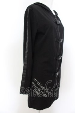 画像2: NieR Clothing / 5BUCKLE STYLISH ZIP OUTER F ブラック O-24-12-18-082-PU-TO-OW-OS