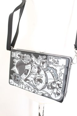 画像1: NieR Clothing / COMIC MINI SHOULDER BAG【2巻】  ブラック O-24-12-18-089-PU-BG-OW-OS