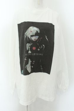 画像1: NieR Clothing / プリントカットソー XL ホワイト O-24-12-18-012-PU-TO-OW-OS