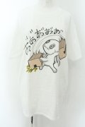 NieR Clothing / NieRちゃんptTシャツ XL ブチギレ（ホワイト） O-24-12-18-014-PU-TO-OW-OS