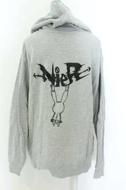 画像2: NieR Clothing / バックプリントパーカー XL 洗濯ばさみ（グレー） O-24-12-18-024-PU-TO-OW-OS