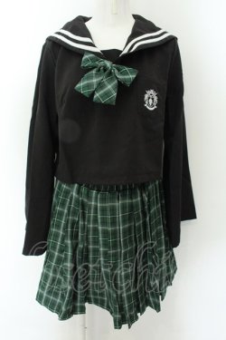 画像1: NieR Clothing / NieR WIDE SLEEVE制服セット【GREEN×BLACK】 F グリーン×ブラック O-24-12-18-032-PU-SK-OW-OS