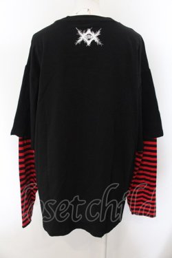 画像3: REFLEM / レイヤードボーダーL/S Tee FREE ブラック×レッド O-24-12-19-035-PU-TO-IG-OS