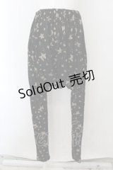 PEACE NOW / スターカットサルエルパンツ M ブラック O-24-12-21-004-PU-PA-IG-OS