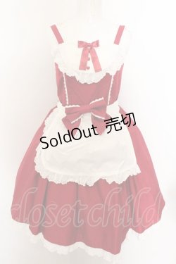 画像1: Angelic Pretty / Charmingロップイヤージャンパースカート  アカ O-24-12-29-008-AP-OP-OW-OS