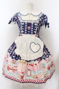 Angelic Pretty / Diner Dollジャンパースカート  ブルー O-24-12-29-013-AP-OP-YM-OS