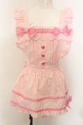 Angelic Pretty / Fancy Ribbonエプロン  ピンク O-24-12-29-021-AP-OP-OW-OS