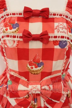 画像2: Angelic Pretty / トリプルタルトティアードジャンパースカート  アカ O-24-12-30-098-AP-OP-OW-OS