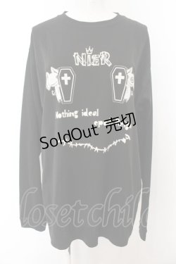 画像1: NieR Clothing / プリントカットソー XL 棺（ブラック） O-24-12-31-1037-PU-TO-OW-ZT243